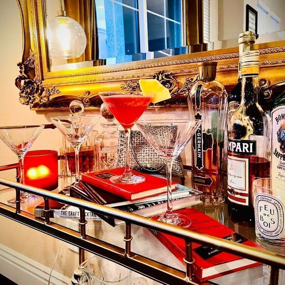 ♥️ Zweisel Glas crystal Martini glasses, set of 4 - Picture 1 of 16